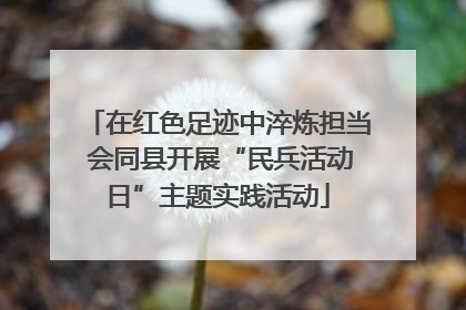 在红色足迹中淬炼担当 会同县开展“民兵活动日”主题实践活动