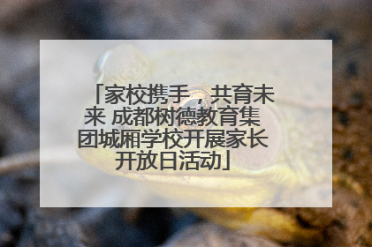 家校携手，共育未来 成都树德教育集团城厢学校开展家长开放日活动