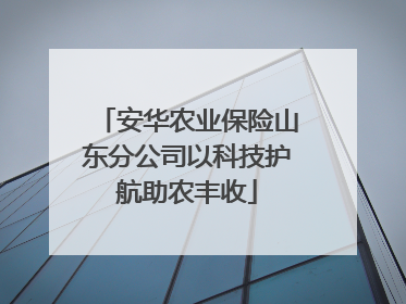 安华农业保险山东分公司以科技护航助农丰收