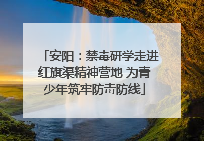 安阳：禁毒研学走进红旗渠精神营地 为青少年筑牢防毒防线