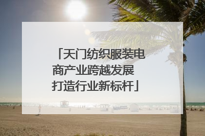 天门纺织服装电商产业跨越发展 打造行业新标杆