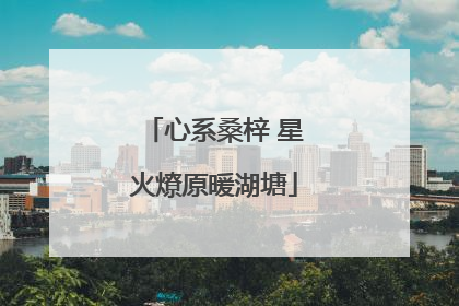 心系桑梓 星火燎原暖湖塘