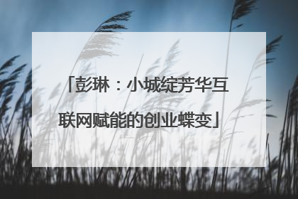 彭琳：小城绽芳华互联网赋能的创业蝶变