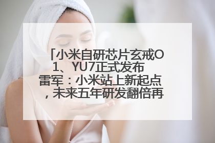 小米自研芯片玄戒O1、YU7正式发布 雷军：小米站上新起点，未来五年研发翻倍再投2000亿元