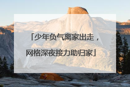 少年负气离家出走，网格深夜接力助归家