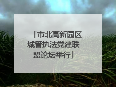 市北高新园区城管执法党建联盟论坛举行