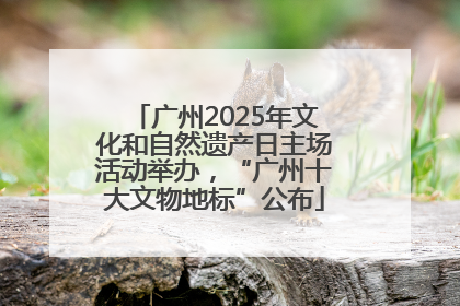 广州2025年文化和自然遗产日主场活动举办，“广州十大文物地标”公布