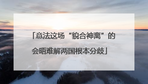 意法这场“貌合神离”的会晤难解两国根本分歧