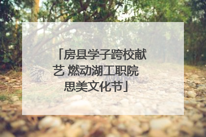房县学子跨校献艺 燃动湖工职院思美文化节