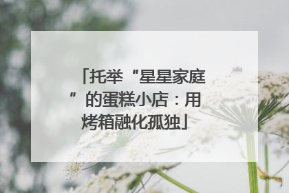托举“星星家庭”的蛋糕小店：用烤箱融化孤独