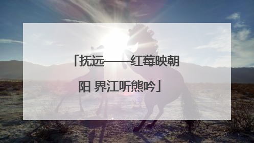 抚远——红莓映朝阳 界江听熊吟