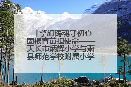 擎旗铸魂守初心 固根育苗担使命——天长市炳辉小学与萧县师范学校附属小学结对共建活动纪实