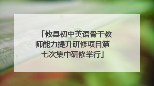 攸县初中英语骨干教师能力提升研修项目第七次集中研修举行