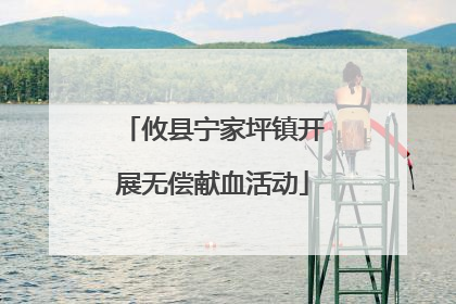 攸县宁家坪镇开展无偿献血活动