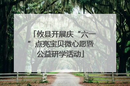 攸县开展庆“六一”点亮宝贝微心愿暨公益研学活动