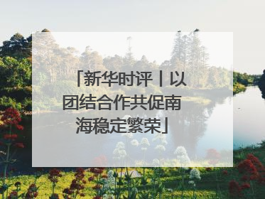 新华时评丨以团结合作共促南海稳定繁荣