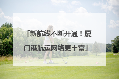 新航线不断开通！厦门港航运网络更丰富