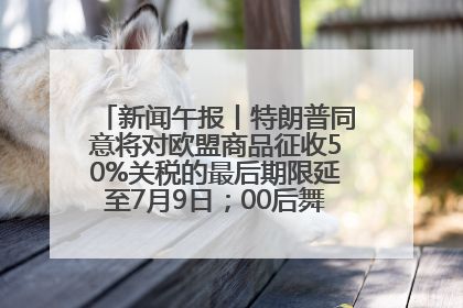 新闻午报丨特朗普同意将对欧盟商品征收50%关税的最后期限延至7月9日；00后舞蹈老师“花式”推介家乡岳阳>>
