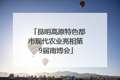 昆明高原特色都市现代农业亮相第9届南博会