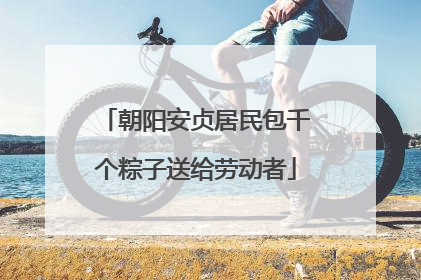 朝阳安贞居民包千个粽子送给劳动者