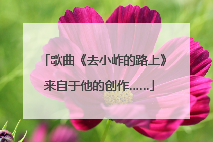 歌曲《去小岞的路上》来自于他的创作……