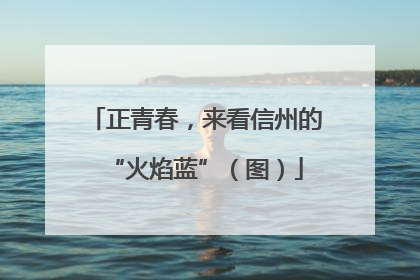 正青春，来看信州的“火焰蓝”（图）