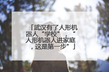 武汉有了人形机器人“学校”，“人形机器人进家庭，这是第一步”