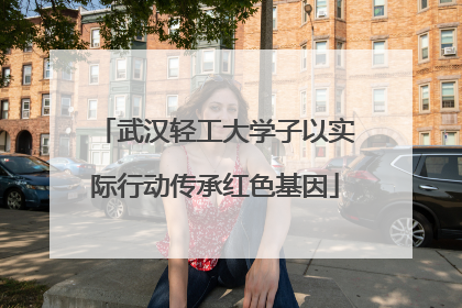 武汉轻工大学子以实际行动传承红色基因