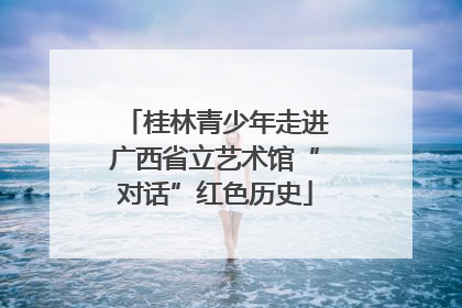 桂林青少年走进广西省立艺术馆“对话”红色历史