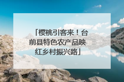 樱桃引客来！台前县特色农产品映红乡村振兴路