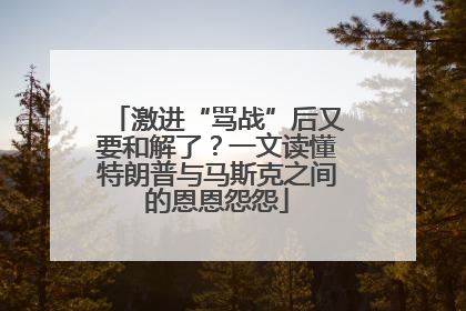 激进“骂战”后又要和解了？一文读懂特朗普与马斯克之间的恩恩怨怨