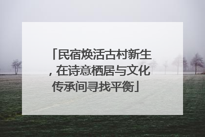 民宿焕活古村新生，在诗意栖居与文化传承间寻找平衡