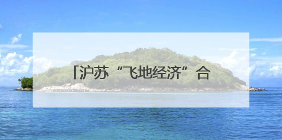 沪苏“飞地经济”合作新模式：以重大项目牵引产业链升级
