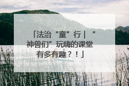 法治“童”行｜“神兽们”玩嗨的课堂有多有趣？！