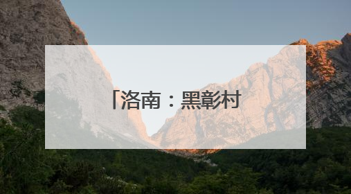 洛南：黑彰村“一地三金”铺就群众致富路
