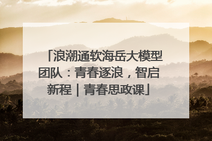 浪潮通软海岳大模型团队：青春逐浪，智启新程｜青春思政课