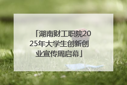 湖南财工职院2025年大学生创新创业宣传周启幕