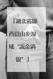 湖北省郧西县山乡沟域“流金淌银”