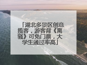 湖北多景区创意揽客，游客背《离骚》可免门票，大学生通过率高