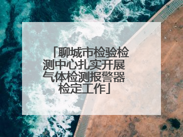 聊城市检验检测中心扎实开展气体检测报警器检定工作