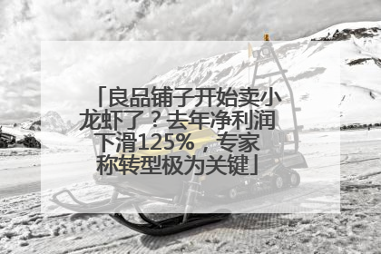 良品铺子开始卖小龙虾了？去年净利润下滑125%，专家称转型极为关键