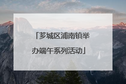芗城区浦南镇举办端午系列活动