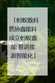 蚂蚁数科携协鑫能科成立蚂蚁鑫能 推进能源智能化