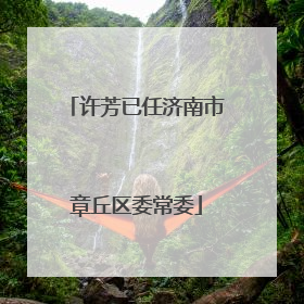 许芳已任济南市章丘区委常委