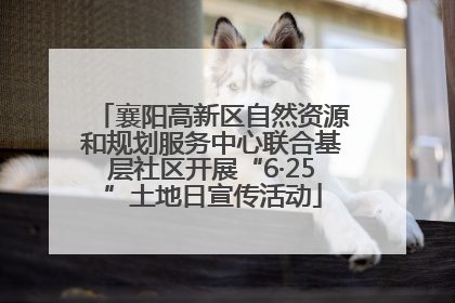 襄阳高新区自然资源和规划服务中心联合基层社区开展“6·25”土地日宣传活动