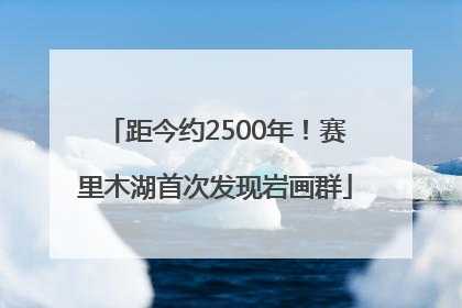 距今约2500年！赛里木湖首次发现岩画群