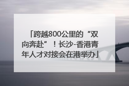 跨越800公里的“双向奔赴”！长沙-香港青年人才对接会在港举办