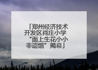 郑州经济技术开发区肖庄小学“面上生花小小非遗馆”揭幕