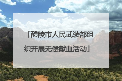 醴陵市人民武装部组织开展无偿献血活动