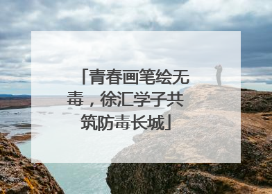 青春画笔绘无毒，徐汇学子共筑防毒长城
